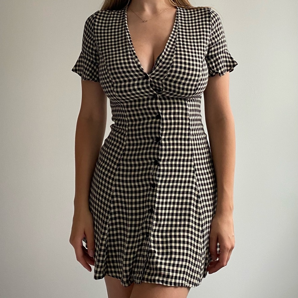 Reformation gingham dress
